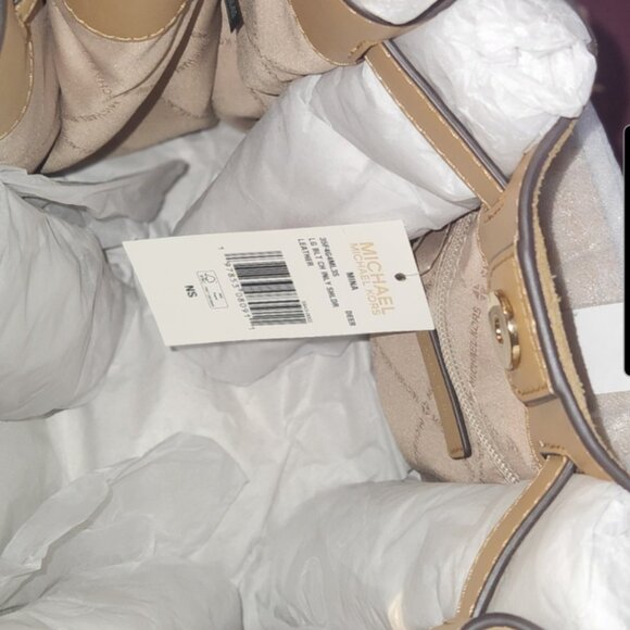 Michael Kors Mina Large Suede Chain Shoulder Bag - Picture 3 of 16